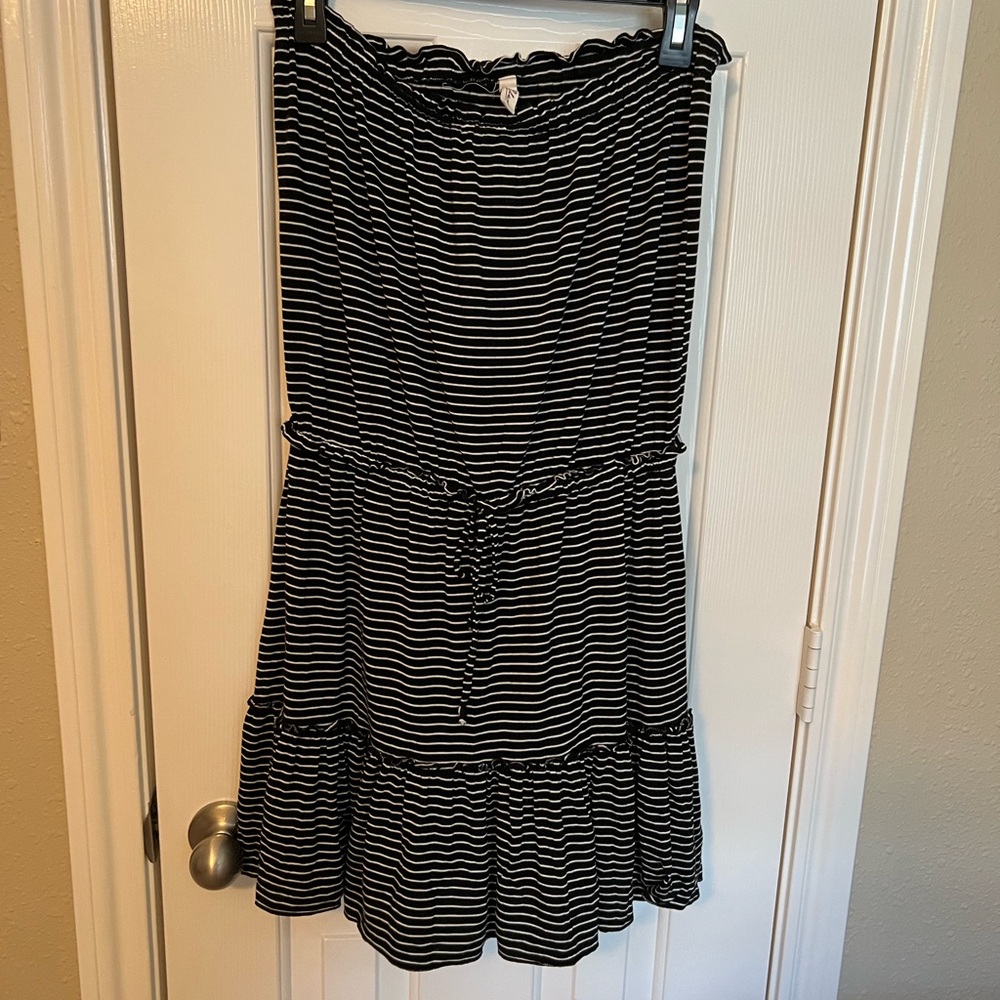 Strapless dress or swim cover up